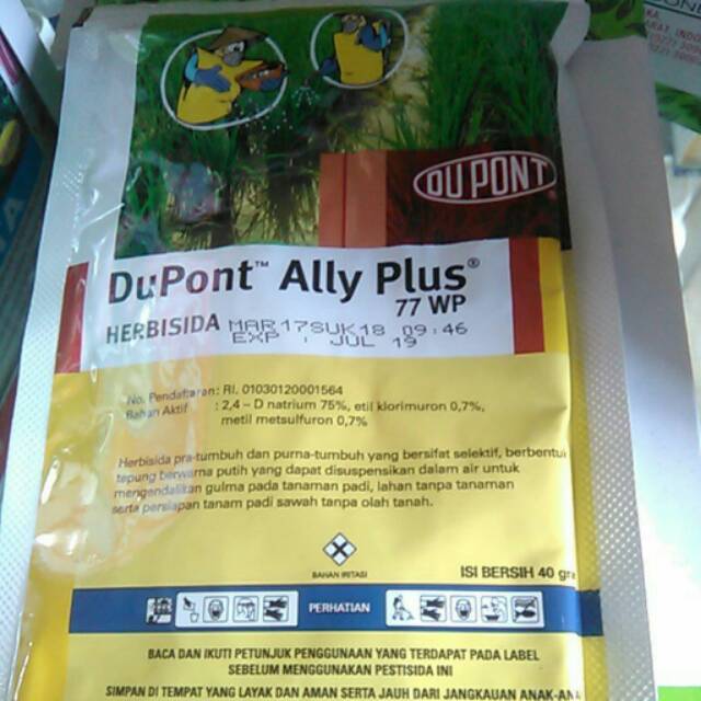 Obat Rumput Ally Plus Herbisida Selektif Untuk Gulma Sawah isi 40 gram
