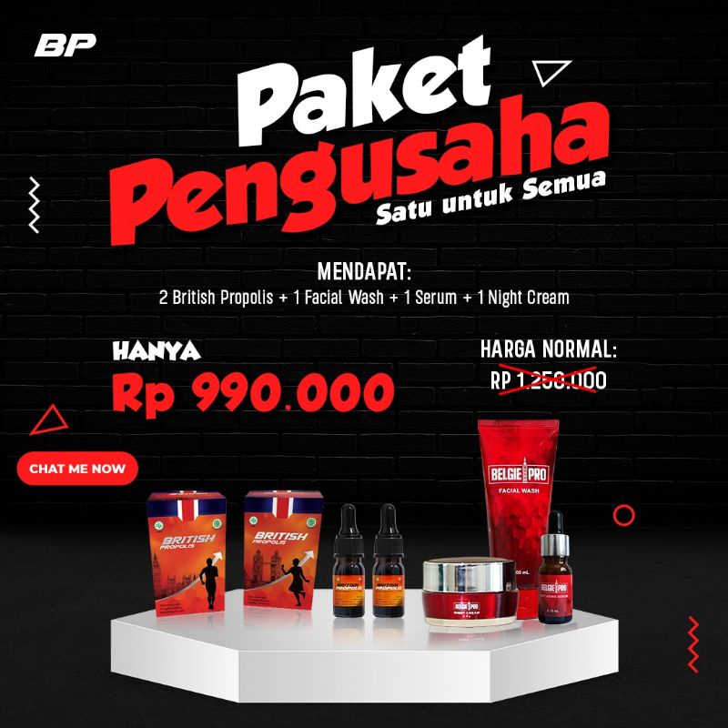 PAKET BRITISH PROPOLIS DAN SKINCARE BELGIEPRO