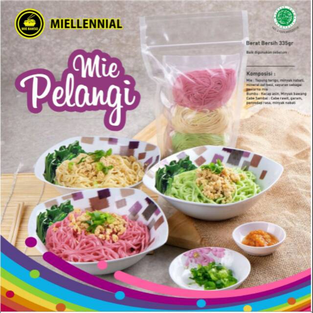 

Mie pelangi Millennial