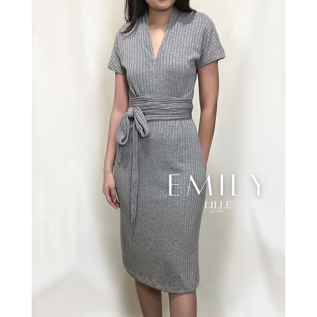 Jual EMILY Dress Kerja Wanita Kantor / Dress Kerja Formal / Dress Kerja