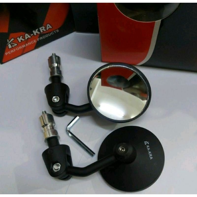 SPION BULAT KAKRA SPION BAR END KACA CEMBUNG BENING UNIVERSAL MOTOR