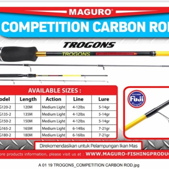 joran maguro trogons 120 cm carbon