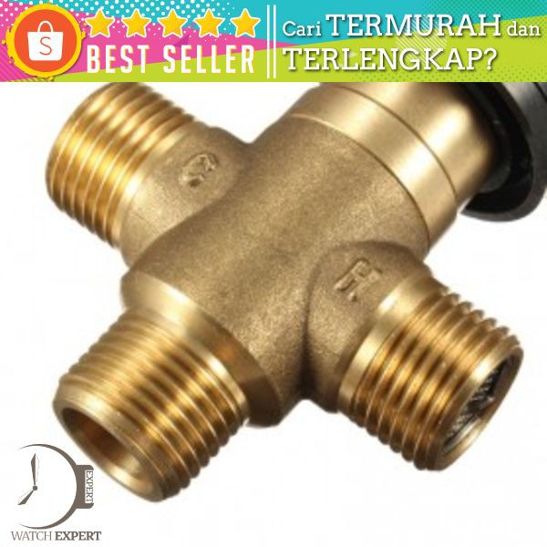 Thermostatic Mixing Valve 3-Way Female Thread - Xueqin DN15 Coklat