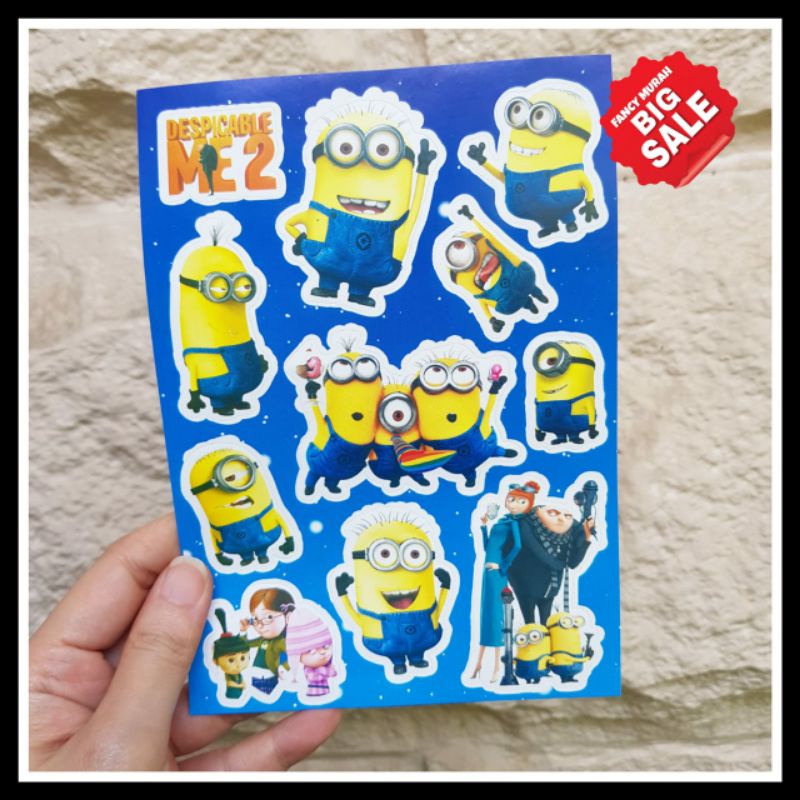 

(SALE) STICKER MINION HELLO KITTY MURAH / STIKER LABEL MINION