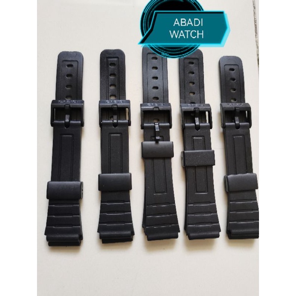 STRAP TALI GELANG JAM TANGAN  CASIO F-91W f-91w (gesper hitam ada tulisan casio) BERKUALITAS