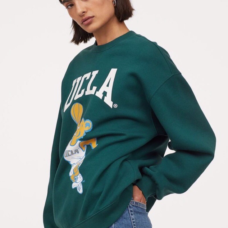 HnM UCLA Green Crewneck Original