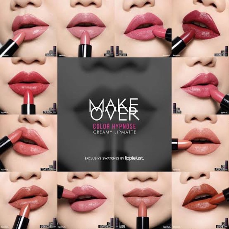 MAKE OVER COLOR HYPNOSE CREAMY LIPMATTE / Make over lipstick / make over lipstik / make over lip mat