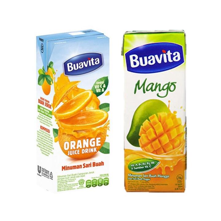 Buavita Orange 250 ml + Buavita Mango 250 ml