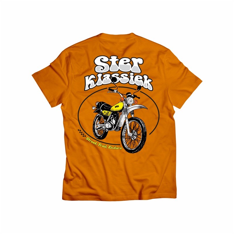 kaos motor trail vintage yamaha dt enduro premium ster klassiek
