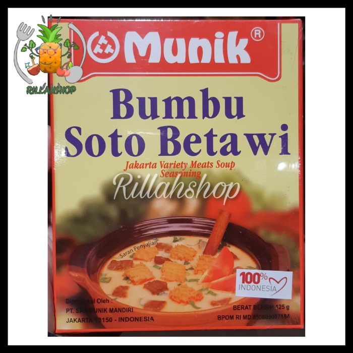 

MUNIK BUMBU SOTO BETAWI 125 GRAM