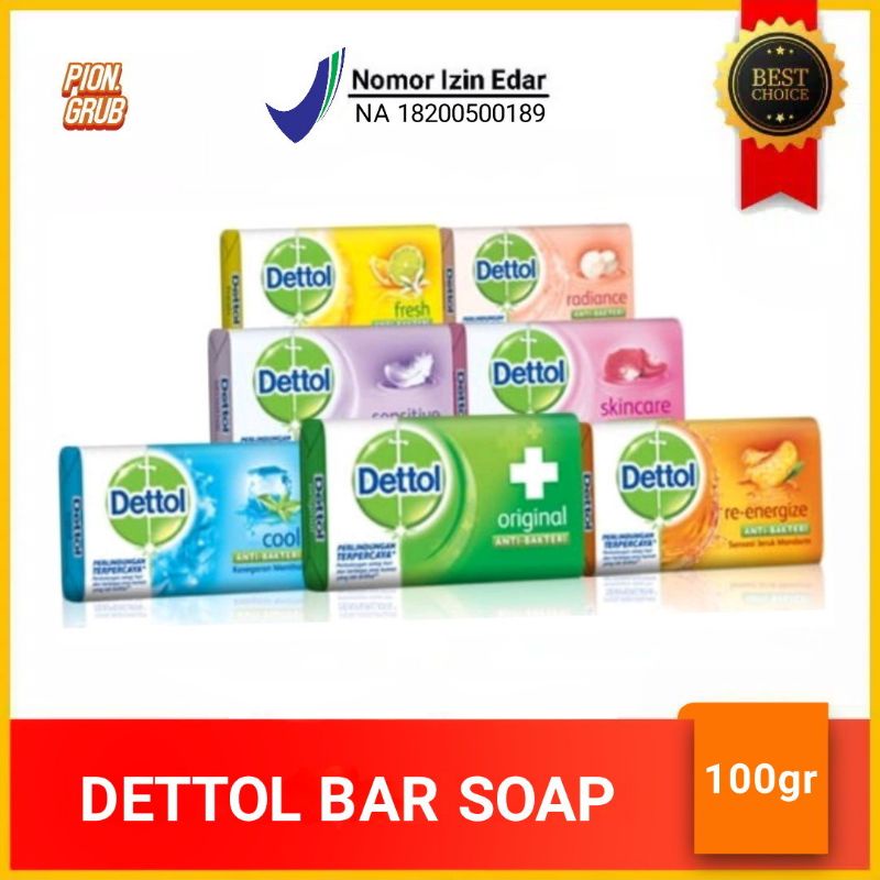 Jual Dettol Bar Soap Antibacterial Gr Sabun Mandi Batang Premium