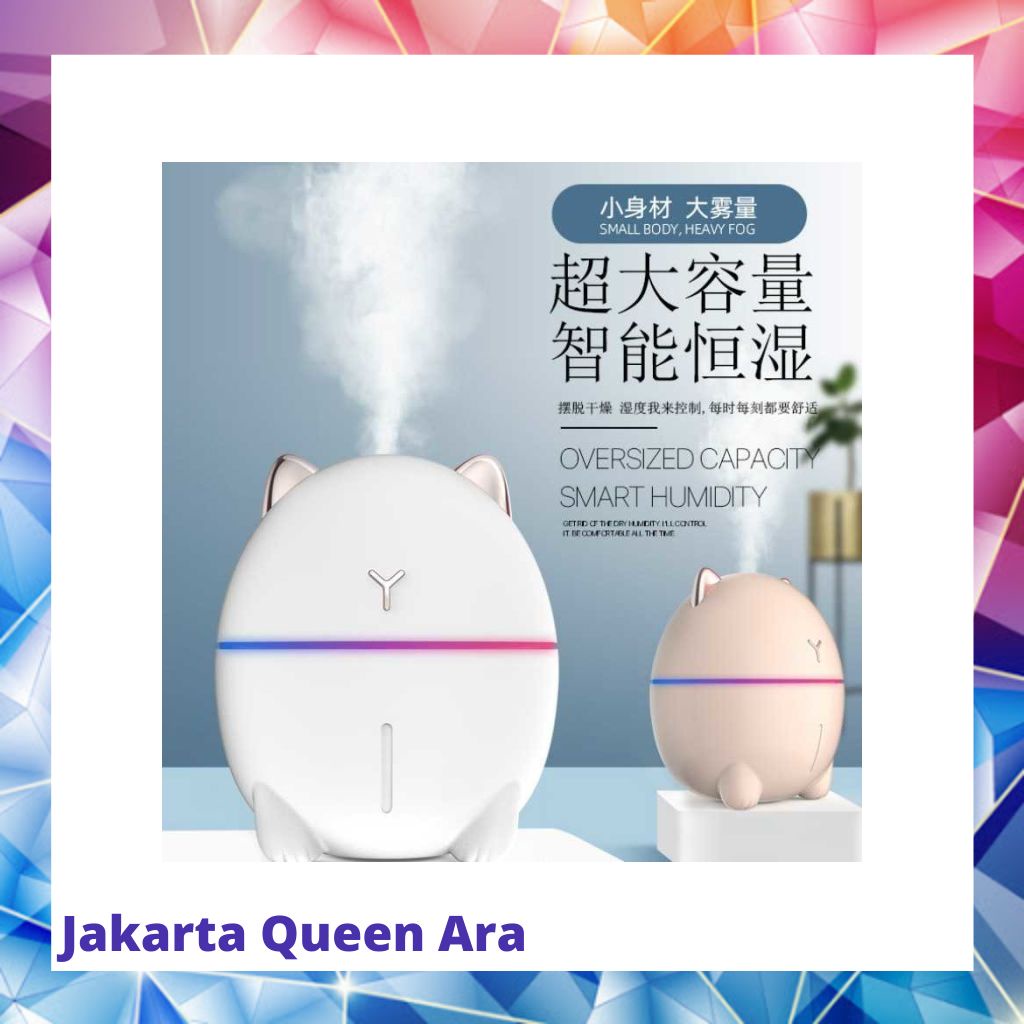 Taffware Dudu Cat Air Humidifier Ultrasonic Night Light 200ml - DDM-