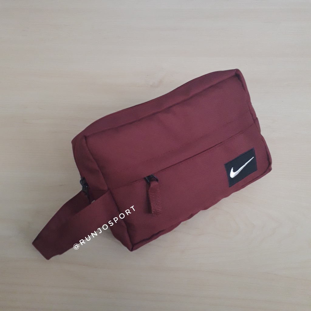 Hand Bag Nike Polos Handbag Pouch Tas Tangan Pria Wanita HITAM