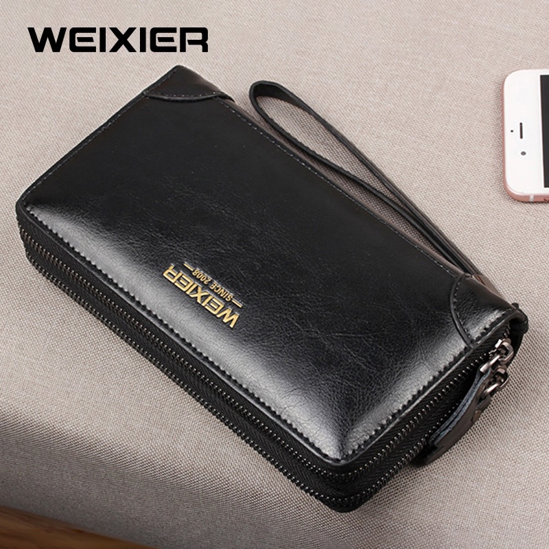 WEIXIER W88 Dompet Panjang Pria Long Bifold Kulit Premium WK-SBY