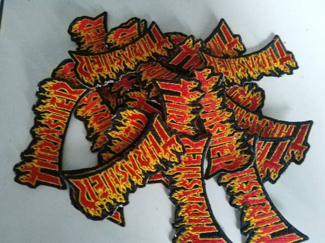 Emblem patch bordir thrasher