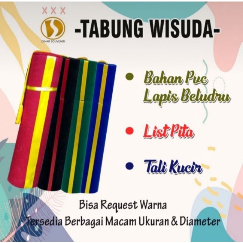 TABUNG WISUDA CUSTOM BERKUALITAS TK / SARJANA