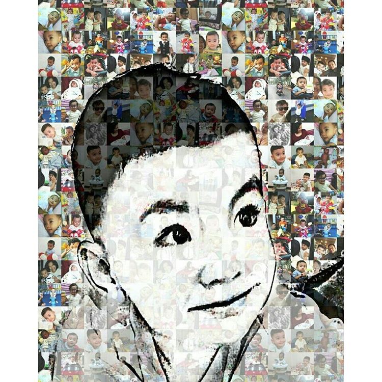 Mozaik Foto/Foto Mozaik/Bingkai Foto & Pajangan/Hadiah/Cetak Foto/ CETAK&BINGKAI (10R)