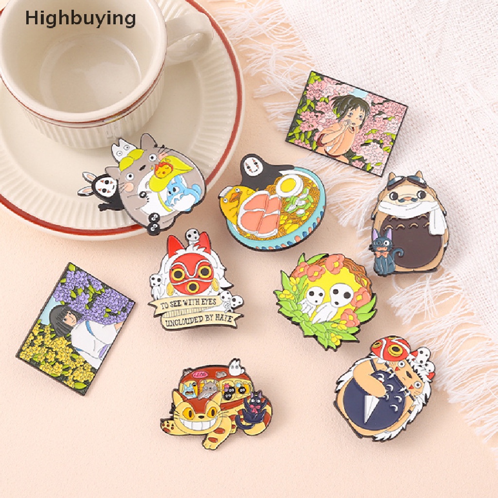 Hbid Bros Pin Enamel Desain Anime Spirited Away Totoro Untuk Koleksi