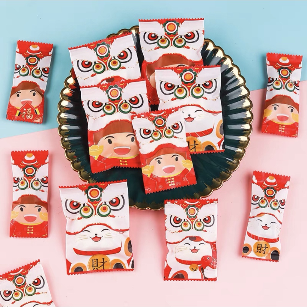 CNY14 Plastik permen cookies biscuit kue kering permen chinese new year imlek cookies bag SB49 SB58 SB71