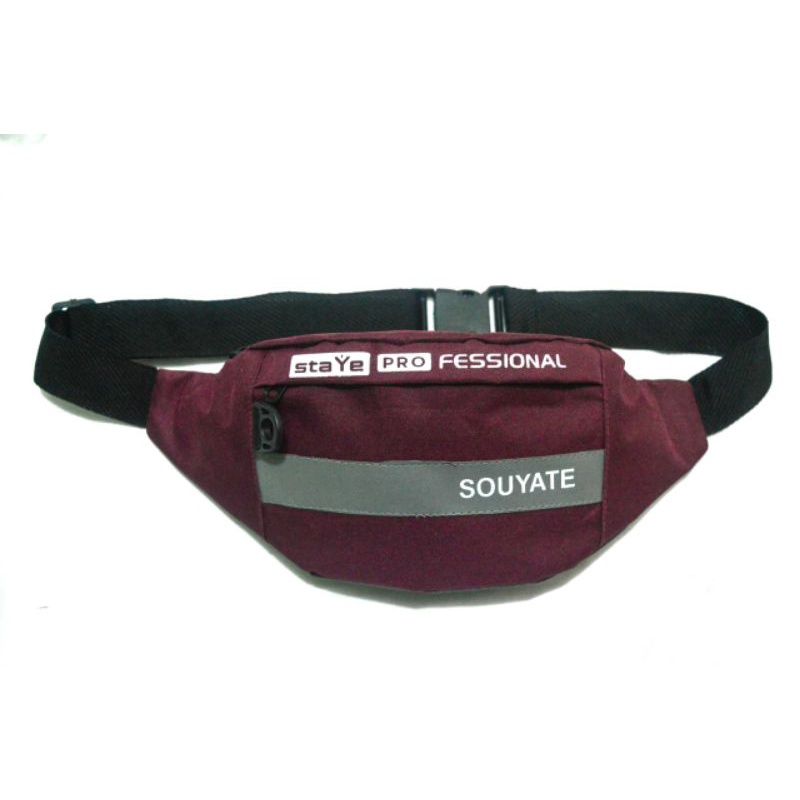 (1 LUSIN) Tas Waistbag Pria - Tas Pinggang - Tas Selempang Pria