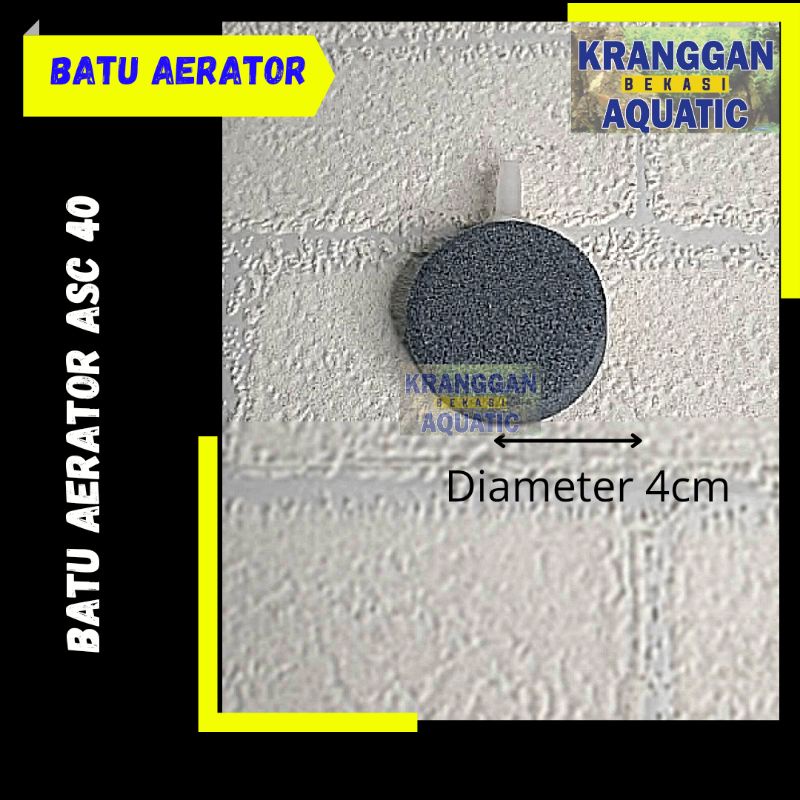 Batu Aerator Bulat Pipih Aquarium