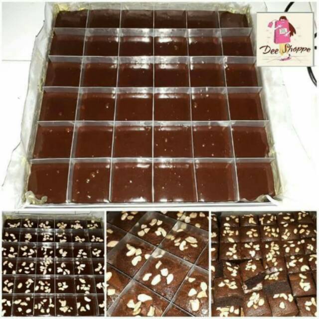 Loyang Sekat Kotak Cetakan Bronis Bolu Kotak Kecil