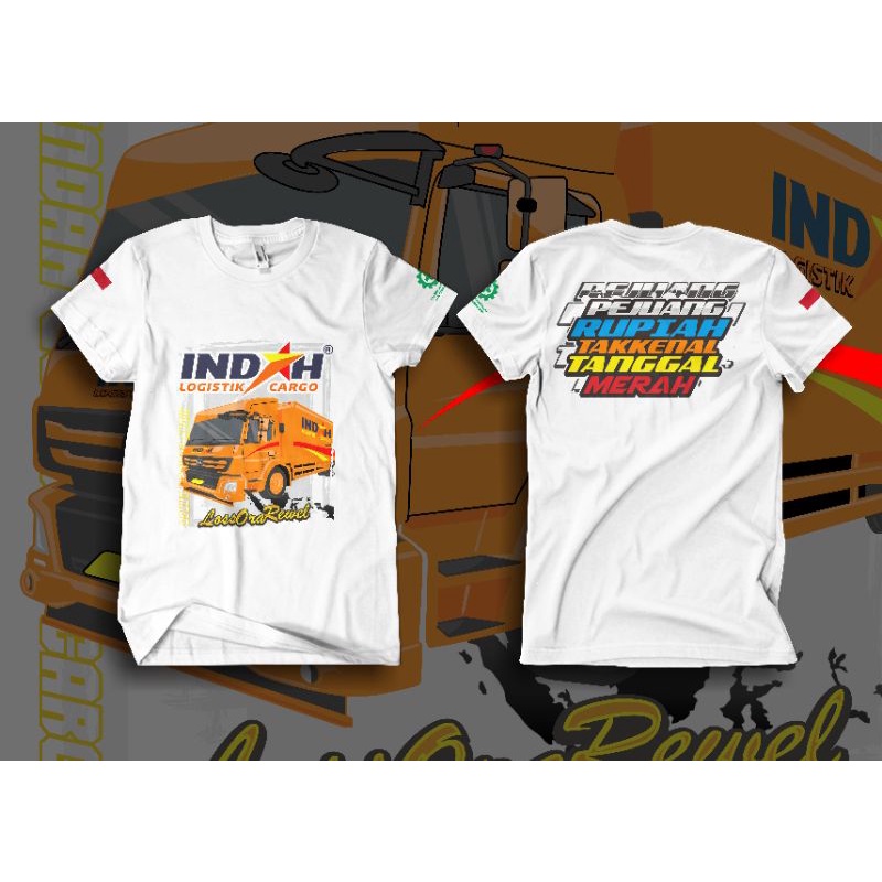 KAOS INDAH CARGO / KAOS INDAH LOGISTIK / KAOS TRUCK NEW ARIVAL KUALITAS DISTRO