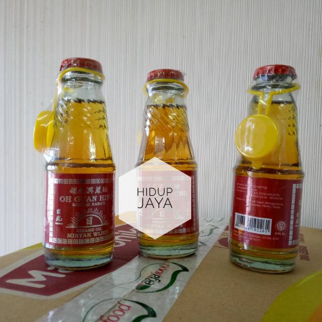 

Oh Guan Hing Sesame Oil ( Minyak Wijen ) 100ml x 3 botol paket EKONOMIS