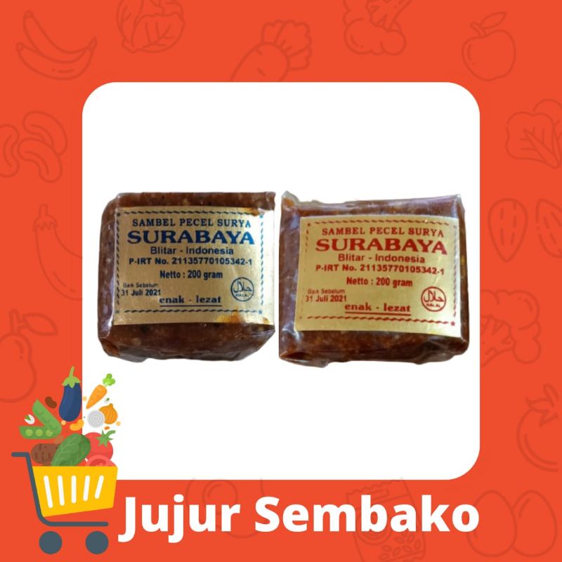 

Sambel Pecel Surya Surabaya Blitar | Sambal Kacang Bumbu Pecel 200 gr