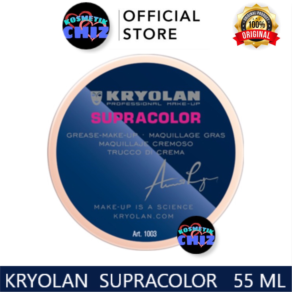 ♥CHIZ♥ KRYOLAN Supracolor 55 ML - Cream Krim Foundation Dempul Alas Bedak Pengantin Awet Tahan Lama