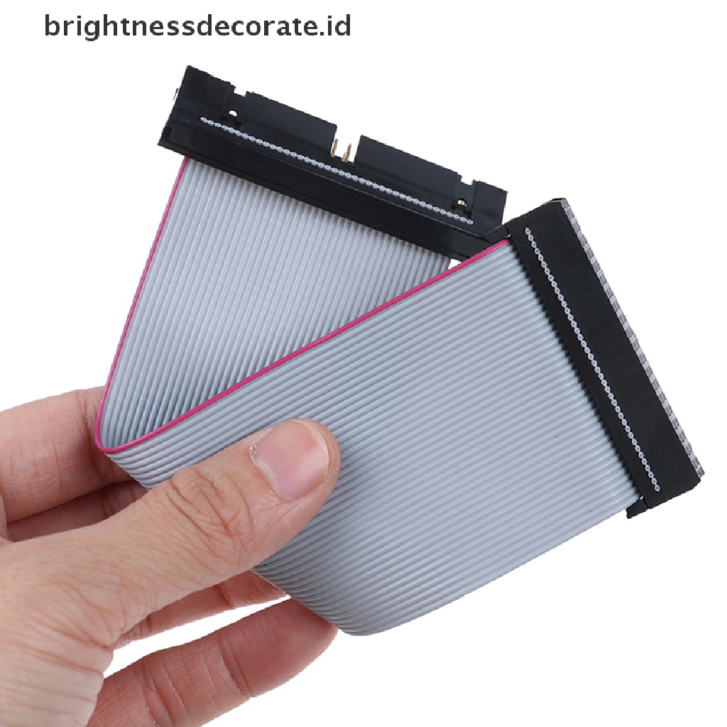 (Birth) Ide Kabel Ribbon Flat 40 Pin Male Ke Female Pata Untuk Hardisk Hdd 5inch (Id)