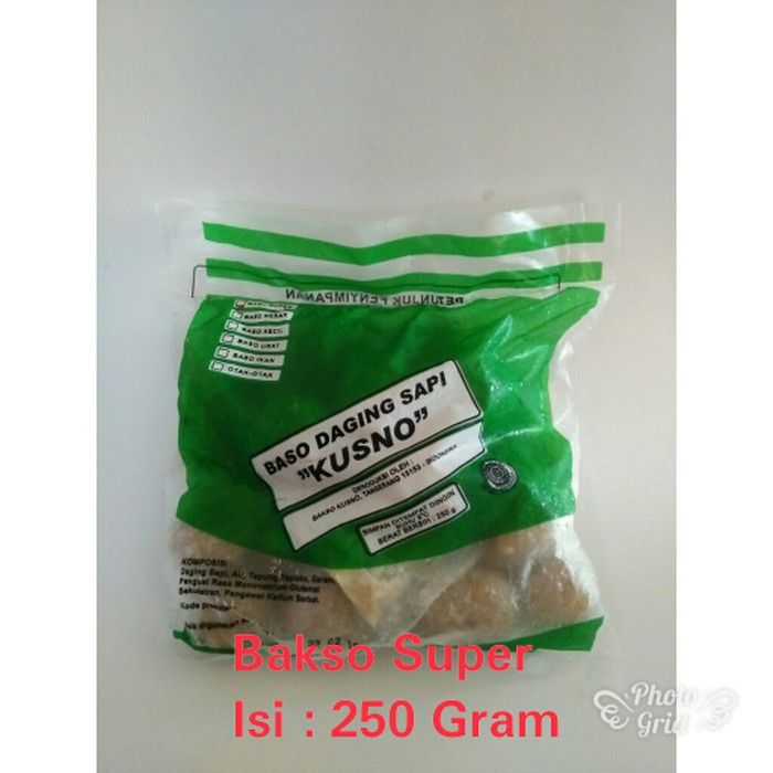 

Bakso Sapi Spesial Daging Sapi Pak Kusno 250 Gram