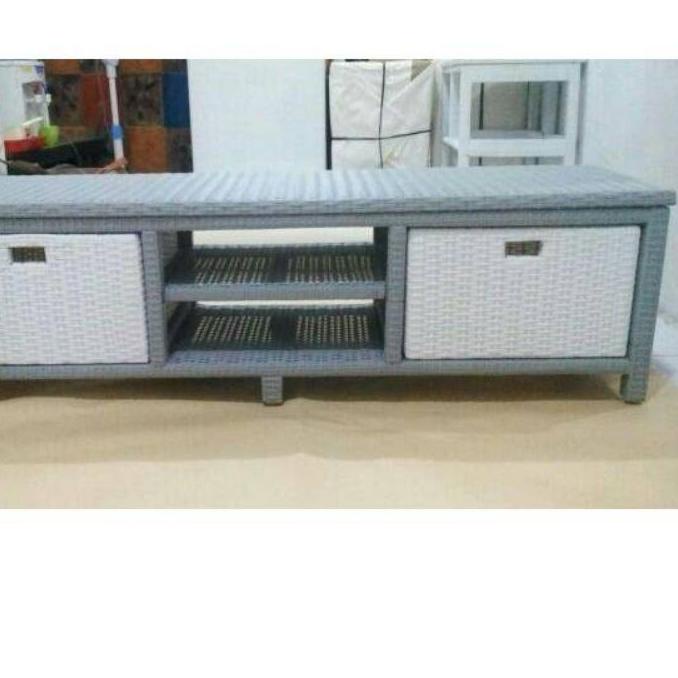 NEW ARRIVAL  9.9 Meja TV Rotan Sintesis Rak serbaguna [KODE 234]