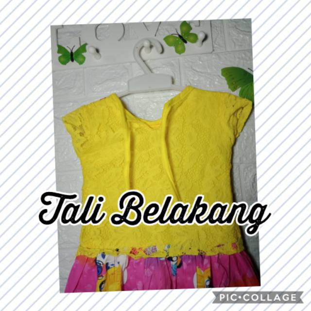 Dress anak 3-5 tahun bunga matahari