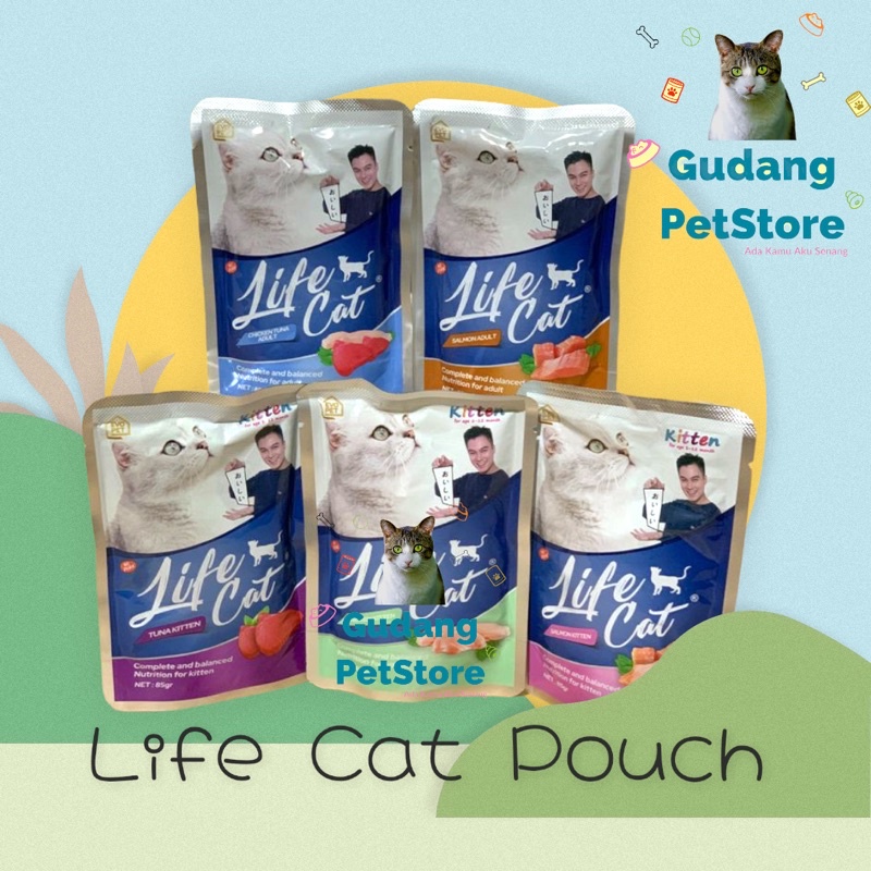 Image of LIFE CAT POUCH Baim Wong 85gr Wet Food makanan kucing #5