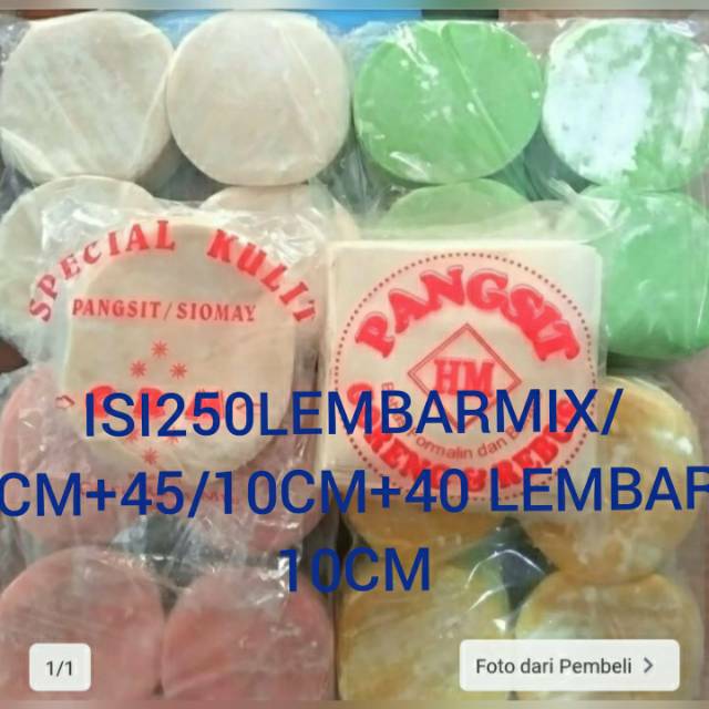 Kulit dimsum tipis halal lembut anti lengket siomay pangsit gyoza warna warni paket hemat 2