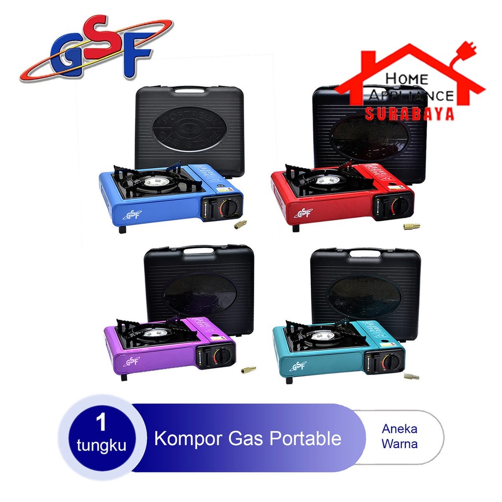 Kompor Gas Portable 1 Tungku 2 IN 1 / Kompor Camping GSF G 3616