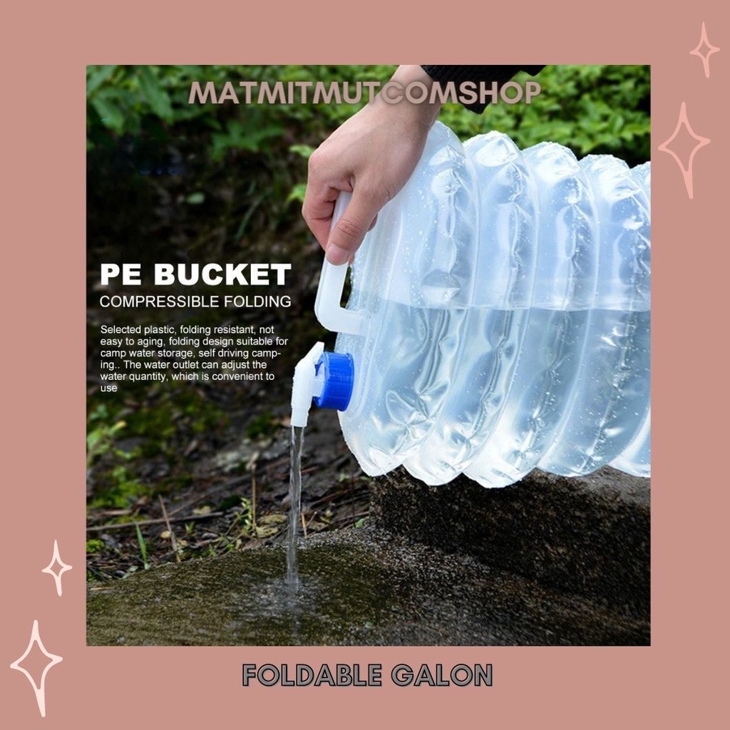 Galon Lipat Portable Jerigen Air Portabel Praktis Galon Air Lipat