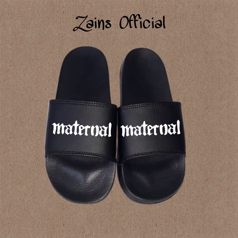 SANDAL SLIP ON | SENDAL | BAND | MATERNAL | METAL | SLIP ON PRIA WANITA UNISEX | SANDAL SLIDE SLIPER