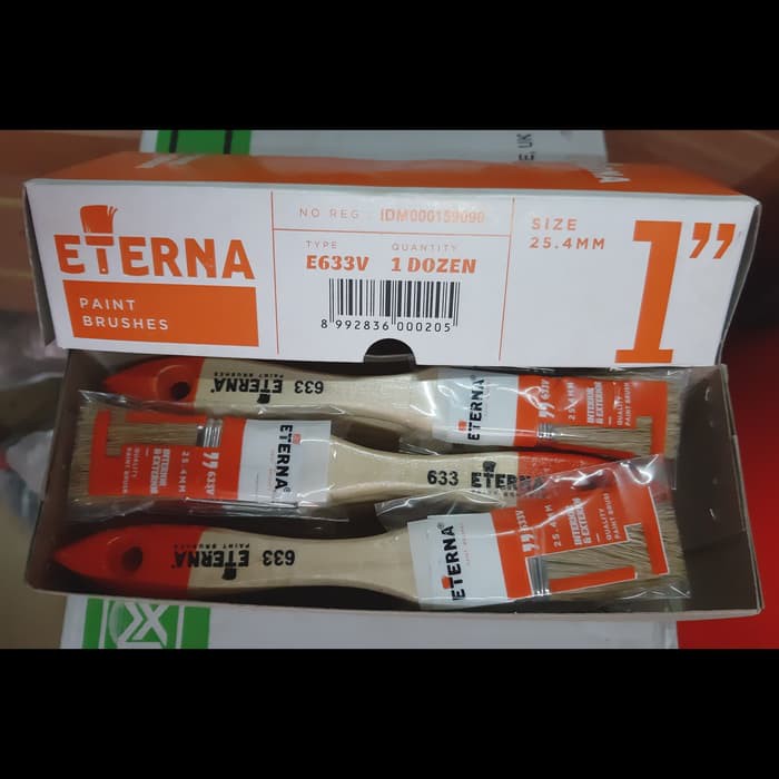 

Promo KUAS CAT ETERNA 1" 633 CAT MINYAK TEMBOK BULU TEBAL PAINT BRUSH