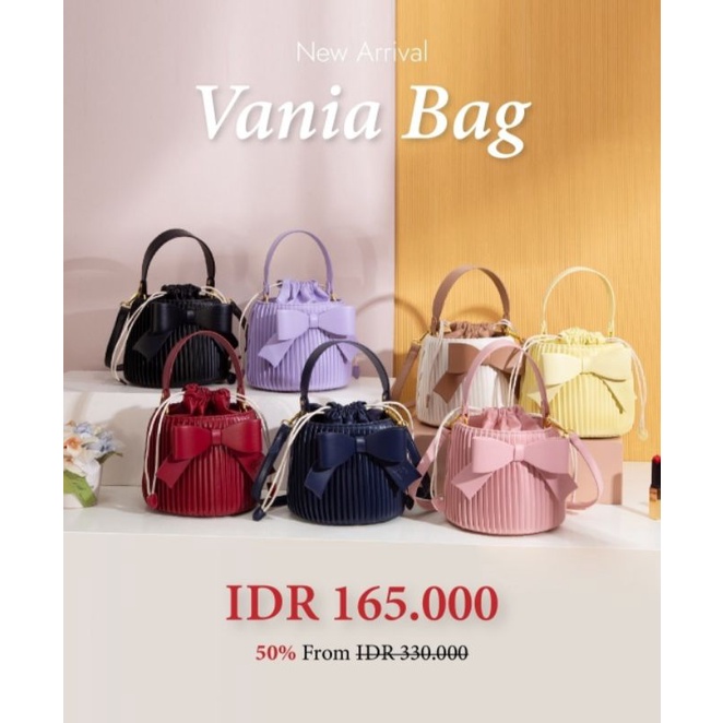 Vania Bag Jims Honey Free Tali Panjang Tas Wanita Jinjing Selempang