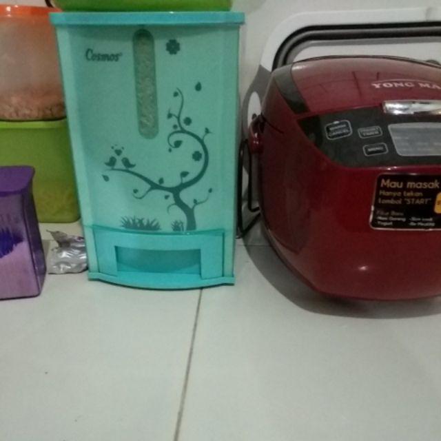 Cosmos Rice Box 7 Kg Pundi 007 Tempat Beras Mini - Biru