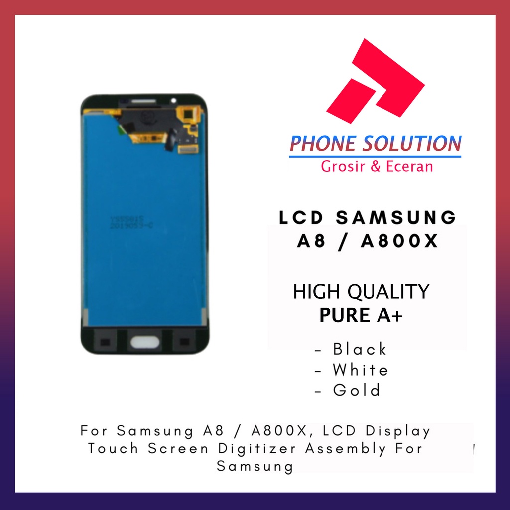 LCD Samsung A8 A800F / LCD Samsung A8 Duos A800X Fullset Touchscreen // Supplier LCD Samsung - Garansi 1 Bulan