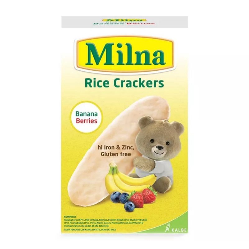 

MILNA 8+ Rice Crackers Banana Berries Box - 20gr