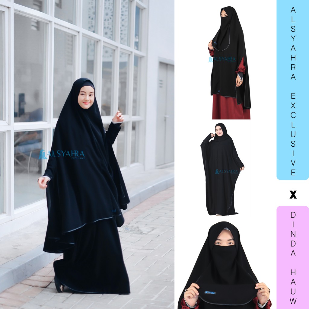 Bundling Gamis Khimar Dinda Hauw X Alsyahra Exclusive