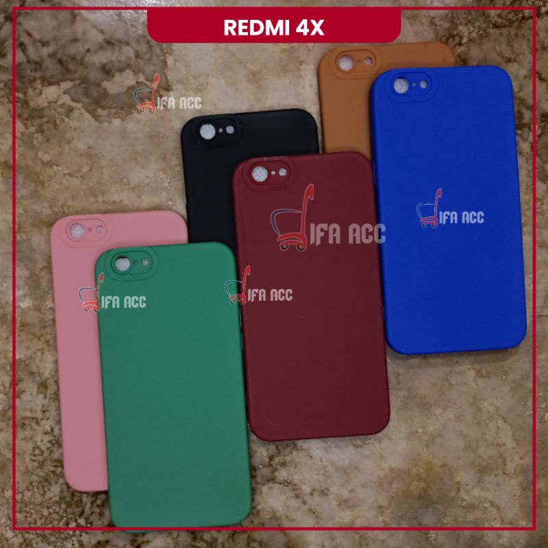 CASE REDMI 4X SOFTCASE PRO CAMERA SILIKON PELINDUNG CAMERA MACARON