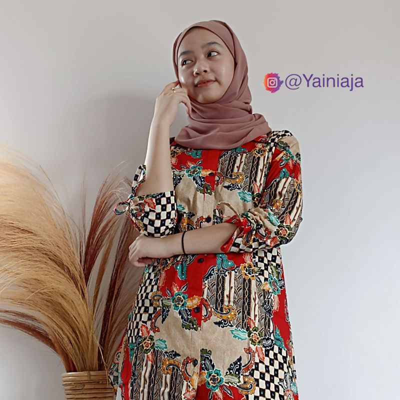 Tunik Batik Flowtur Tunik Batik Kekinian