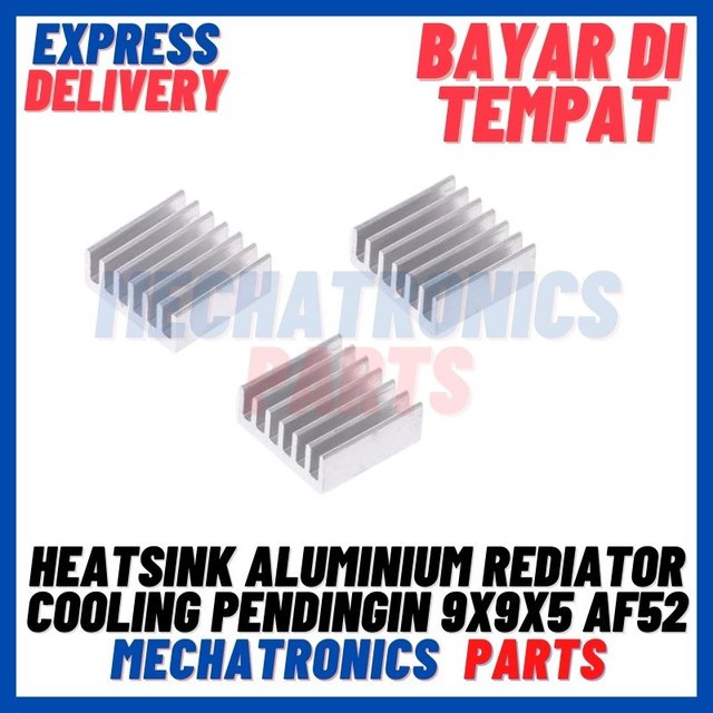 [DEV-9305] HEATSINK ALUMINIUM REDIATOR COOLING PENDINGIN 9X9X5 HEATSINK AF52