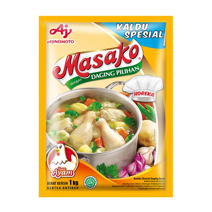 

Fe01Gg Masako® Bumbu Kaldu Penyedap Rasa Ayam Kemasan 1 Kg F30E1F111