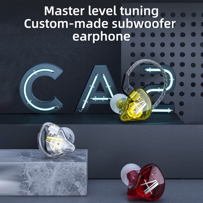 KZ x CCA CA2 Dynamic Driver In Ear Earphone HiFi Powerfull Bass Upgraded KZ EDX-2